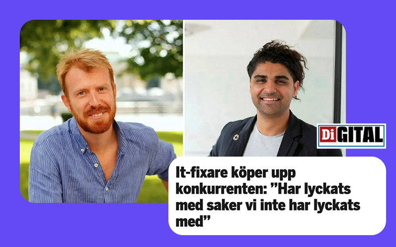 It-fixare köper upp konkurrenten: ”Har lyckats med saker vi inte har lyckats med”